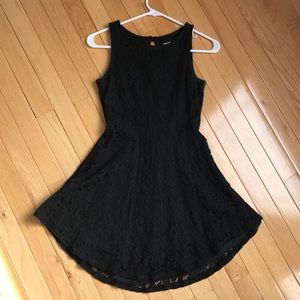 Black lace dress